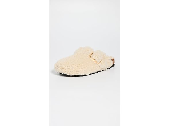 Birkenstock Women's Boston Big Buckle Teddy Clogs (11)