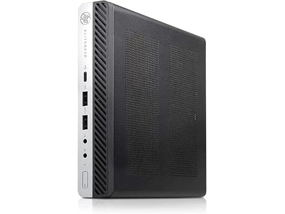 HP EliteDesk 800 G4 Mini PC w 24" Monitor