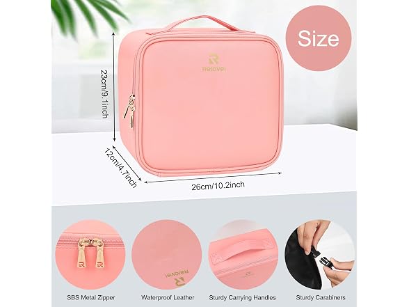 Relavel Makeup Bag with Led Mirror