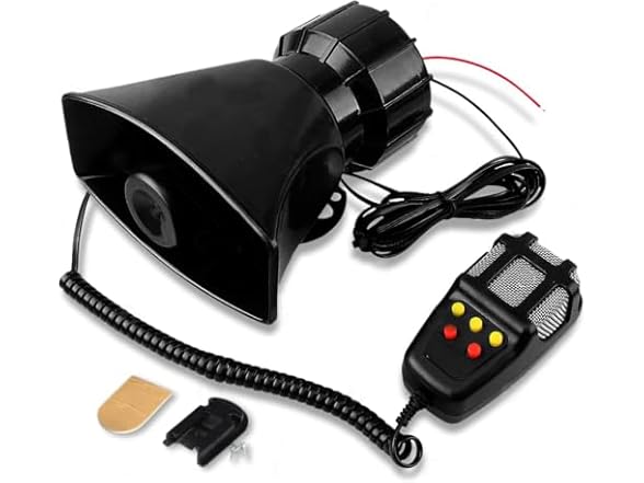Zone Tech 5 Tone Sound Car Siren Vehicle Horn