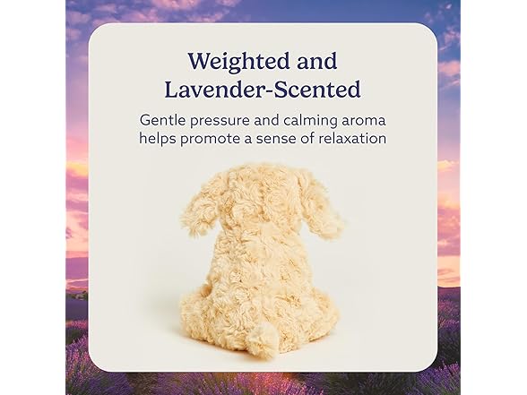 warmies Junior Microwavable & Weighted Golden Dog