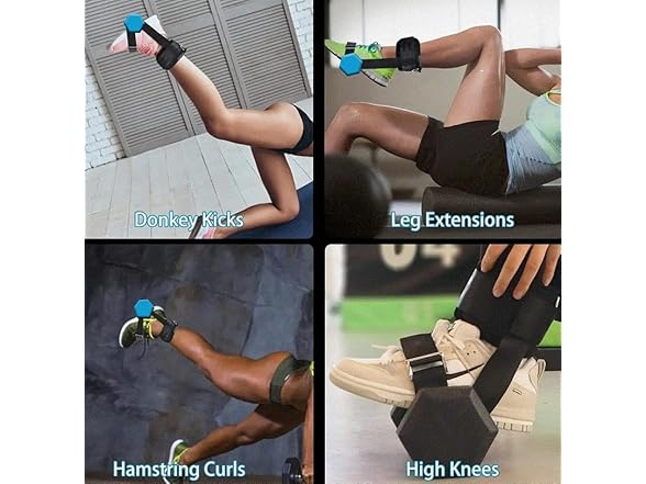 WPUMP Ankle Straps for Dumbbells Weights