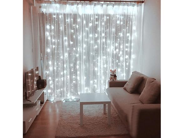 Honche Led Curtain String Lights with Re