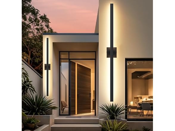 BesLowe 2-Pack 46.88" LED Outdoor Wall Lights