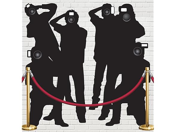 Beistle 6 Piece Plastic Paparazzi Backdrop