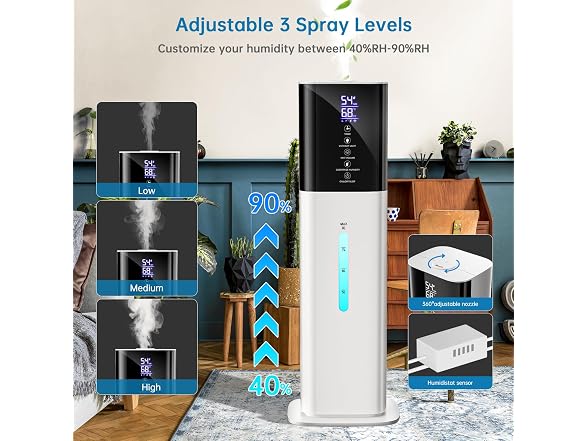Honovos 8L/2.1Gal Large Room Humidifier