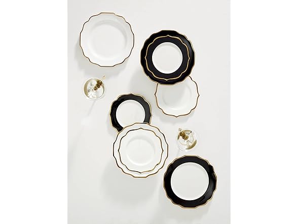 Lenox Contempo Luxe Black Dinner Plates, Set of 4