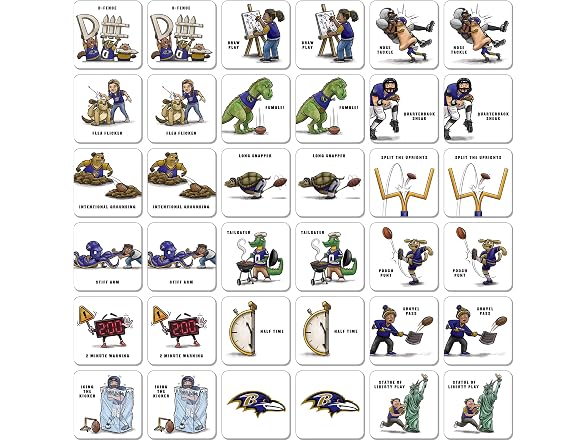 YouTheFan NFL Ravens Memory Match Game - Gallery 2