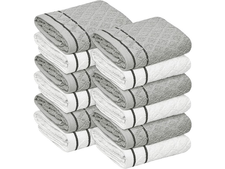 Oakias 12 Pack Cotton Kitchen Towels