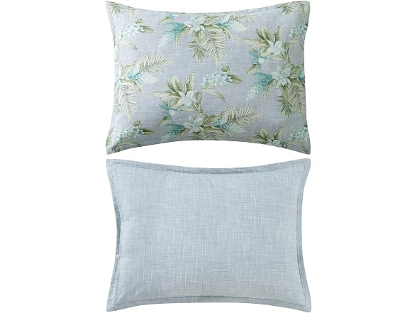 Tommy Bahama Queen Duvet Cover Set, Floral Ocean Bay