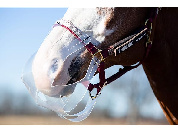 KM Elite THINLINE GRAZING Horse Muzzle