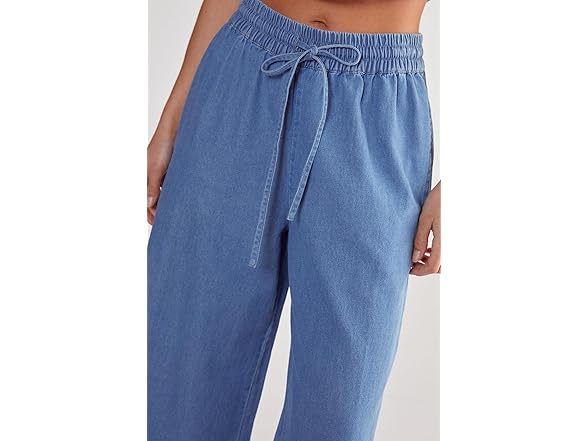 Nasty Gal Chambray Pull On Pants (4 & 6 )