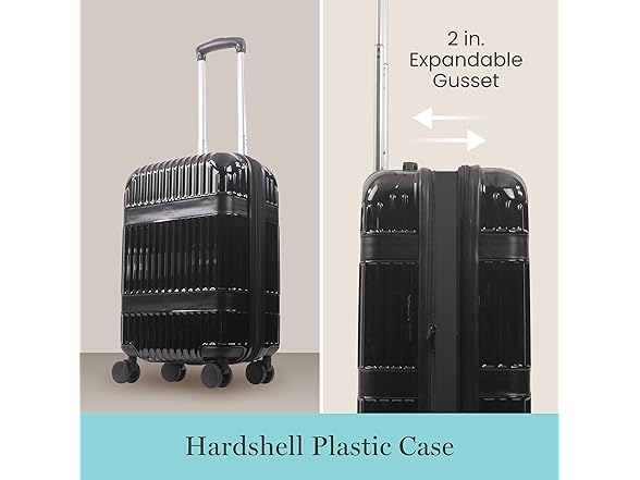 Martha Stewart The Bedford 3 Piece Rolling Luggage Set