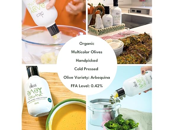 Olizzi "Baby Organic" Cold Pressed Extra Virgin Olive Oil