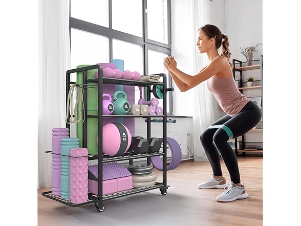 4-Tier Weight Rack - 400lb Capacity