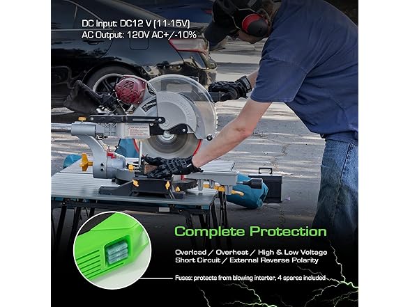 GREEN FUEL AD20003G 1000W Power Inverter