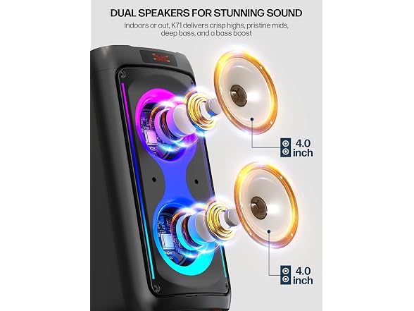 JAPOUCA Portable Karaoke Machine