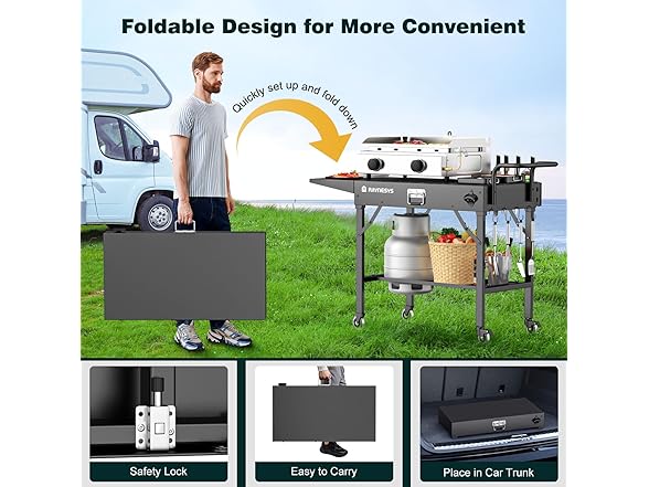 Raynesys Outdoor Griddle Table