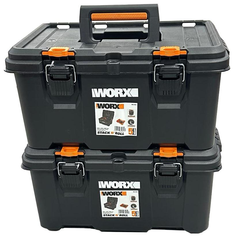 Worx 21” Stack N' Roll Toolbox with Tray - 2PK - Gallery 10