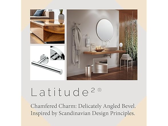 Gatco Latitude II European Tissue Holder, 6.88"