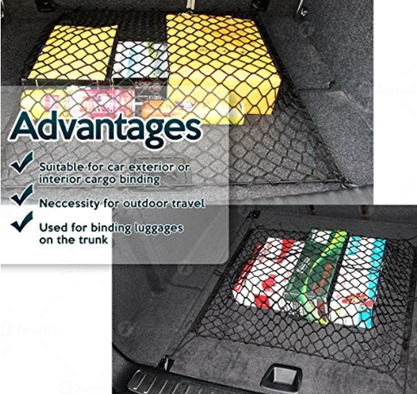 Zone Tech NE0004 Vehicle Trunk Mesh Cargo Net - Gallery 9