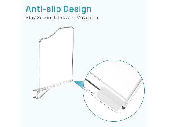 Vtopmart 12" x 11.7" Deep Shelf Dividers 12 Pack