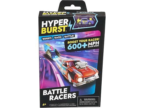Hyper Burst Battle Racers Purple Storm Car & Launcher