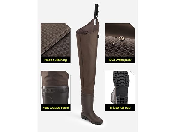 TIDEWE Men's (13) Lightweight Hip Waders