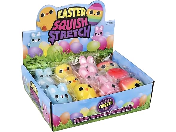 Easter Squish Stretch Assortment 2.75"-3.25"