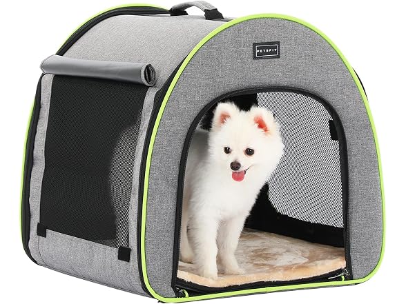 PETSFIT Collapsible Dog Crate, Travel Dog Crate