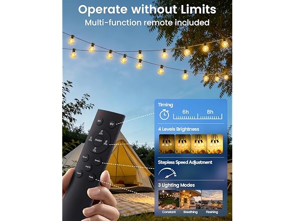 Brightever B0G4M1VT5F 100FT Solar String Lights Outdoor
