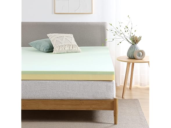 Zinus 4 Inch Green Tea Memory Foam Twin Mattress Topper