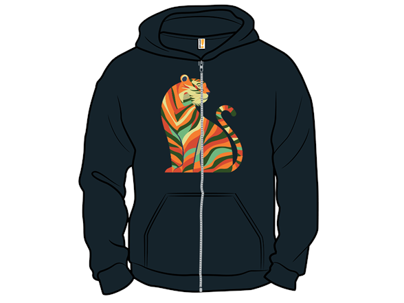 Abstract Tiger Sitting - Gallery 7