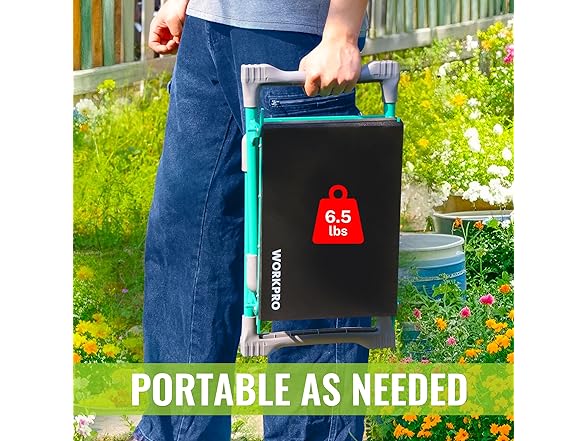 WORKPRO Garden Kneeler and Seat White