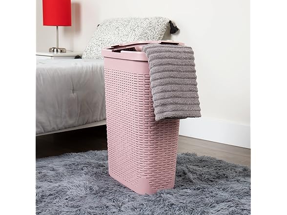 FH Group Mind Reader 40L Slim Laundry Hamper, Clo