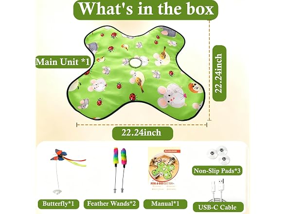VEHICAR 3-in-1 Interactive Cat Toy