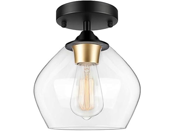 BesLowe Modern Ceiling Light, Black