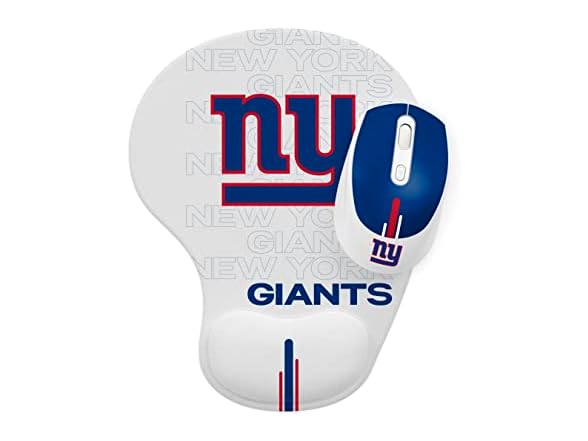 NEW YORK GIANTS Wireless Mouse and Mouse Pad