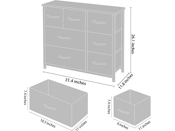 AZL1 Life Concept Dresser Storage Organizer