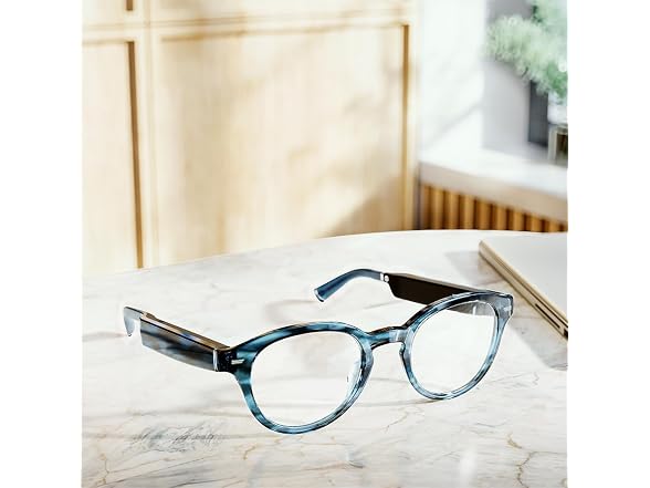 (NEW) Amazon Echo Frames Smart glasses - Round frames in Blue Tortoise
