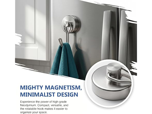 Tiergrade Magnetic Hooks, 6 Pack