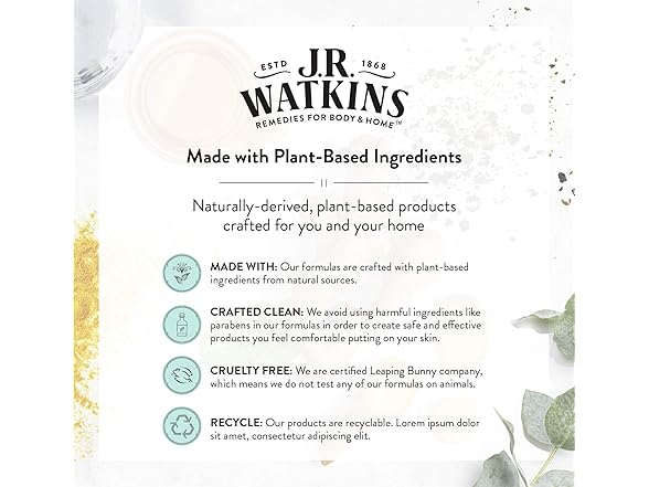 J R Watkins Men's Body Wash, Bergamot & Oak, 18 fl oz (532 ml)