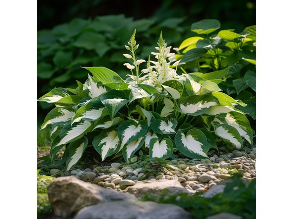 Fire & Ice Hosta - 4 Bare Roots