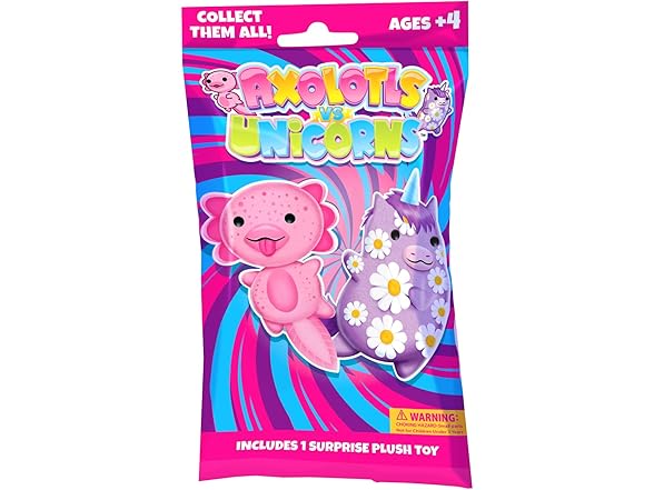 Axolotls vs Unicorns Mystery Plushies