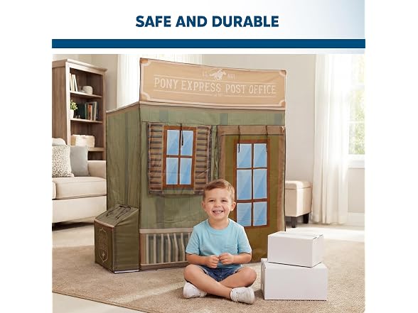 Kid Trax USPS Post Office Pony Express Pretend Play Kids Pop Up Tent