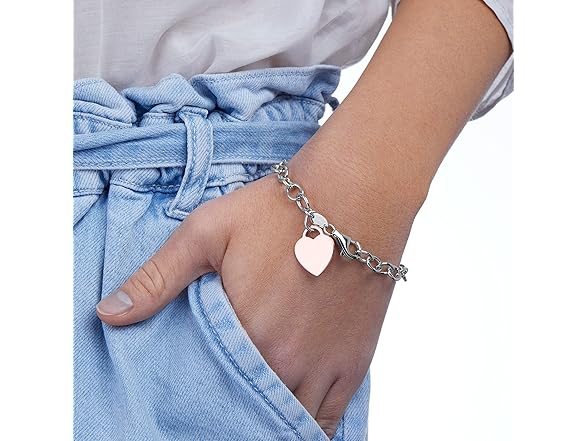 Amazon Essentials Sterling Silver Rose Bracelet