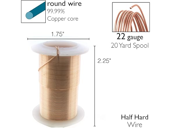 The Beadsmith Copper Jewelry Wire