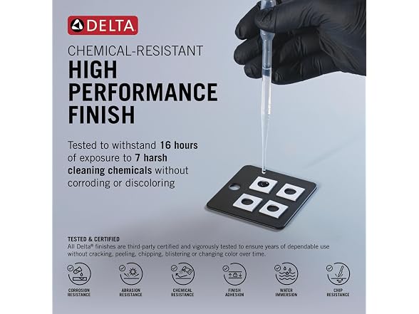 DELTA Delta Bonacci Matte Black Bathroom