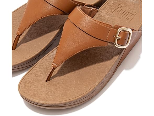 FitFlop Lulu Adjustable Leather Toe Post Sandal