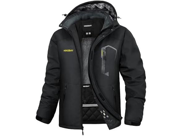 HIKEBAY Mens Waterproof Ski Jacket